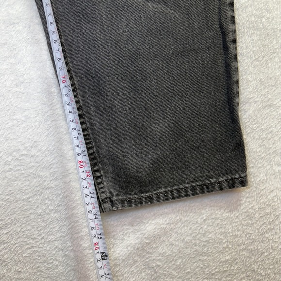 Vintage Levi's 550 Jeans Mens W34 L36 Black Relaxed Fit Tapered Leg Denim Mexico - Picture 9 of 12